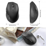 TeckNet EWM010022BA05 (M002) 2.4G Wireless Mouse - ергономична безжична мишка (за Mac и PC) (черен) 3