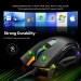 TeckNet EMS01011BA01 RGB Wired Programmable Gaming Mouse - програмируема геймърска мишка с LED подсветка (черен) 6