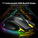 TeckNet EMS01011BA01 RGB Wired Programmable Gaming Mouse - програмируема геймърска мишка с LED подсветка (черен) 4