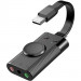 TechRise EAA05311BA01 USB Stereo Audio Adapter - аудио адаптер за компютри (черен) 1