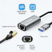 TeckNet EHU01044GA03 USB 3.0 to Gigabit Ethernet Network Adapter - адаптер USB 3.0 за компютри без Ethernet порт 1