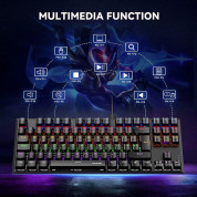 TeckNet EMK01451BK01 LED Illuminated Mechanical Gaming Keyboard - механична геймърска клавиатура с LED подсветка (за PC) 2
