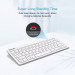 TeckNet Mini Keyboard X315 2.4G - безжична клавиатура за компютри и таблети (бял) 4