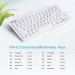 TeckNet Mini Keyboard X315 2.4G - безжична клавиатура за компютри и таблети (бял) 2