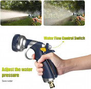Voxon Garden Hose Pressure Spray Gun - качествен пистолет за пръскане под налягане за градински маркуч (черен) 4