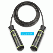 TechRise Skipping Jump Rope with Skin-friendly Handle (black) 1