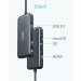 Anker PowerExpand 5-in-1 USB-C PD Media Hub - мултифункционален USB-C хъб за свързване на допълнителна периферия (тъмносив) 7