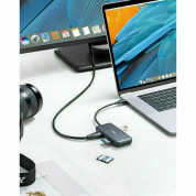 Anker PowerExpand 5-in-1 USB-C PD Media Hub - мултифункционален USB-C хъб за свързване на допълнителна периферия (тъмносив) 2