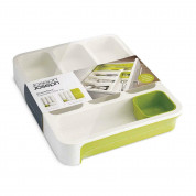 Joseph-Joseph DrawerStore Cutlery Tray - огранайзер (табла) за съхранение на кухненски прибори (бял-зелен) 2