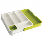 Joseph-Joseph DrawerStore Cutlery Tray - огранайзер (табла) за съхранение на кухненски прибори (бял-зелен)