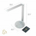 Taotronics Multi-Functional Desk Lamp 9W - настолна LED лампа с USB-A изход за зареждане на мобилни устройства (сребриста) 3