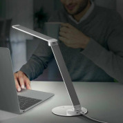 Taotronics Multi-Functional Desk Lamp 9W - настолна LED лампа с USB-A изход за зареждане на мобилни устройства (сребриста) 4