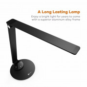 Taotronics Multi-Functional Desk Lamp 9W - настолна LED лампа с USB-A изход за зареждане на мобилни устройства (черен) 6