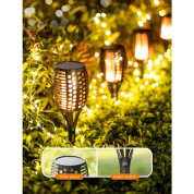 Taotronics Outdoor Garden Solar LED Lamp Set 2200 mAh - комплект външна соларна LED лампа с презареждаема батерия (черен) (2 броя) 6