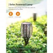 Taotronics Outdoor Garden Solar LED Lamp Set 2200 mAh - комплект външна соларна LED лампа с презареждаема батерия (черен) (2 броя) 4