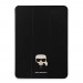 Karl Lagerfeld Saffiano Head Folio Case  - дизайнерски кожен кейс с поставка за iPad Pro 12.9 M1 (2021) (черен) 2