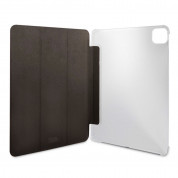Karl Lagerfeld Saffiano Choupette Head Folio Case - дизайнерски кожен кейс с поставка за iPad Pro 12.9 M1 (2021) (сребрист) 3