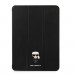 Karl Lagerfeld Saffiano Metal Logo Folio Case - дизайнерски кожен кейс с поставка за iPad Pro 12.9 M1 (2021) (черен) 2