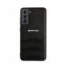 AMG Genuine Leather Perforated Hard Case - дизайнерски кожен кейс (естествена кожа) за Samsung Galaxy S21 FE (черен) 2