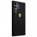 Ferrari Liquid Silicone Metal Logo Case - дизайнерски силиконов (TPU) кейс за Samsung Galaxy S22 Ultra (черен) 3