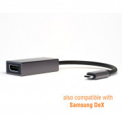 4smarts Adapter USB-C to HDMI 4K 30Hz With DeX - адаптер от USB-C към HDMI 4K с DeX функционалност (тъмносив)
