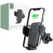Tech-Protect X05 Wireless Charging Car Air Vent Holder 15W - поставка за радиатора на кола с безжично зареждане за мобилни устройства (черен) 5