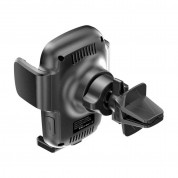 Tech-Protect X05 Wireless Charging Car Air Vent Holder 15W - поставка за радиатора на кола с безжично зареждане за мобилни устройства (черен) 2
