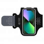 Tech-Protect M1 Universal Sports Armband - универсален неопренов спортен калъф за ръка за iPhone, Samsung, Huawei и други (черен)