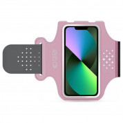 Tech-Protect M1 Universal Sports Armband - универсален неопренов спортен калъф за ръка за iPhone, Samsung, Huawei и други (розов)