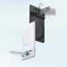 Baseus Foldable Magnetic MagSafe Bracket Stand - кожена поставка за прикрепяне към iPhone с MagSafe (бял) 8