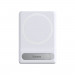 Baseus Foldable Magnetic MagSafe Bracket Stand - кожена поставка за прикрепяне към iPhone с MagSafe (бял) 2