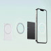 Baseus Foldable Magnetic MagSafe Bracket Stand - кожена поставка за прикрепяне към iPhone с MagSafe (бял) 14