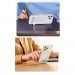 Baseus Foldable Magnetic MagSafe Bracket Stand - кожена поставка за прикрепяне към iPhone с MagSafe (бял) 9