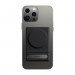 Baseus Foldable Magnetic MagSafe Bracket Stand - кожена поставка за прикрепяне към iPhone с MagSafe (черен) 1