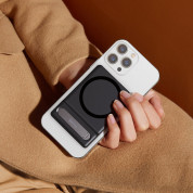 Baseus Foldable Magnetic MagSafe Bracket Stand - кожена поставка за прикрепяне към iPhone с MagSafe (черен) 7