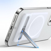 Baseus Foldable Magnetic MagSafe Bracket Stand - кожена поставка за прикрепяне към iPhone с MagSafe (черен) 18