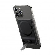 Baseus Foldable Magnetic MagSafe Bracket Stand - кожена поставка за прикрепяне към iPhone с MagSafe (черен) 2
