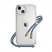 SwitchEasy Play Lanyard Ocean Case - хибриден удароустойчив кейс с връзка за носене за iPhone 14 (прозрачен) 