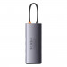 Baseus USB-C Metal Gleam Starjoy Series 6-in-1 Hub (WKWG030113) - мултифункционален хъб за свързване на допълнителна периферия за устройства с USB-C (тъмносив) 11