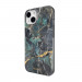 Mageasy Marble Emerald Case - дизайнерски хибриден удароустойчив кейс за iPhone 14 (смарагд)  3
