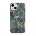 Mageasy Marble Emerald Case - дизайнерски хибриден удароустойчив кейс за iPhone 14 (смарагд)  2