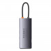 Baseus USB-C Metal Gleam Starjoy Series 7-in-1 Hub (WKWG040013) - мултифункционален хъб за свързване на допълнителна периферия за устройства с USB-C (тъмносив) 9