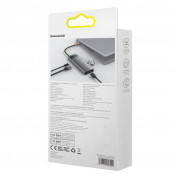 Baseus USB-C Metal Gleam Starjoy Series 7-in-1 Hub (WKWG040113) - мултифункционален хъб за свързване на допълнителна периферия за устройства с USB-C (тъмносив) 19