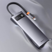 Baseus USB-C Metal Gleam Starjoy Series 8-in-1 Hub (WKWG050113) (space gray) 12