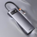 Baseus USB-C Metal Gleam Starjoy Series 8-in-1 Hub (WKWG050113) - мултифункционален хъб за свързване на допълнителна периферия за устройства с USB-C (тъмносив) 13