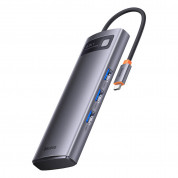 Baseus USB-C Metal Gleam Starjoy Series 8-in-1 Hub (WKWG050113) (space gray) 1