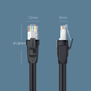 Ugreen Ethernet Patchcord Cable RJ45 Cat 8 T568B 2000 Mbps cable (150 cm) (black) 9