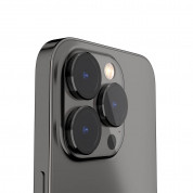 Mageasy LenzGuard Sapphire Lens Protector - предпазни сапфирени лещи за камерата на iPhone 14 Pro, iPhone 14 Pro Max (черен) 2