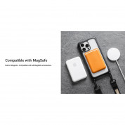 Mageasy Odyssey+ Classic Black Case - удароустойчив хибриден кейс с връзка и карабинер за iPhone 14 Pro Max (черен)  8