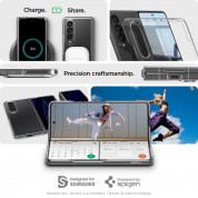Spigen AirSkin Case - качествен поликарбонатов кейс за Samsung Galaxy Z Fold 4 (прозрачен) 11